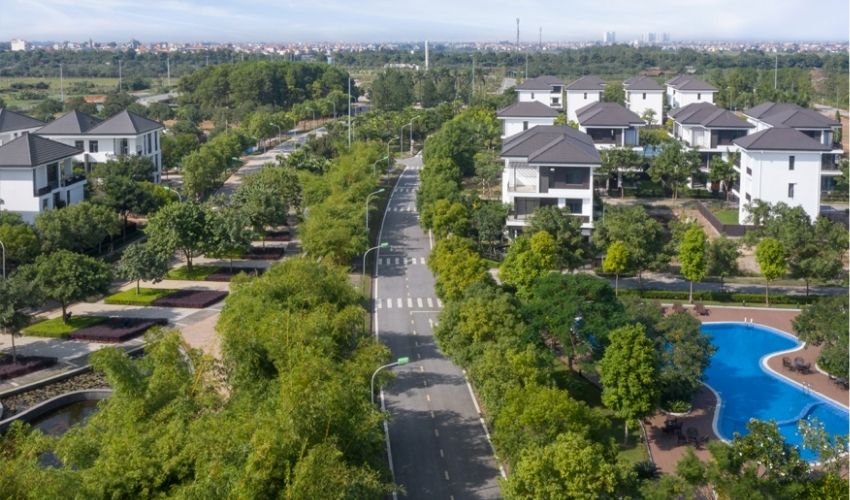 Hình ảnh thực tế về tiến độ xây dựng dự án Hà Đô Charm Villas