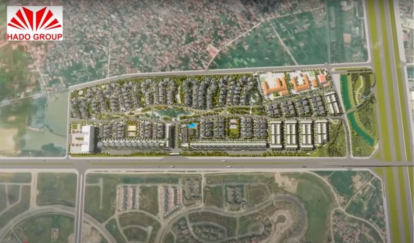 Hado Charm Villas xây dựng trên tổng diện tích 30ha, mật độ xây dựng 18,1%