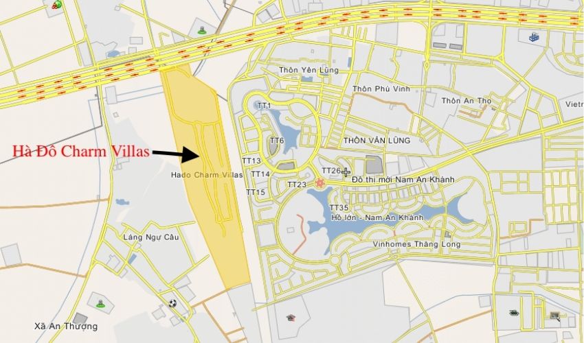 Dự án Hà Đô Charm Villas tọa lạc tại vị trí đắc địa phía Tây Hà Nội