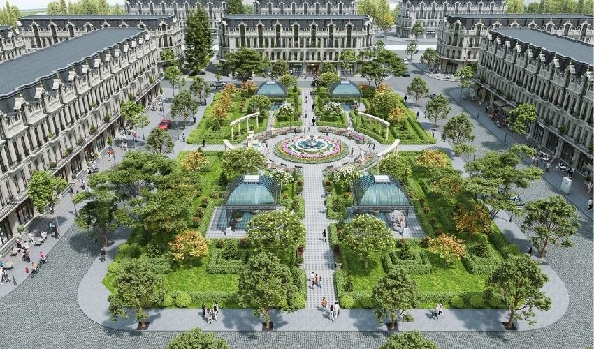 Không gian sống xanh đẳng cấp bên trong dự án Noble Palace Đan Phượng