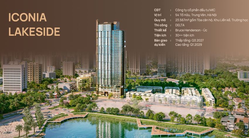 Tổng thể về dự án Iconia Lakeside 54 Tố Hữu