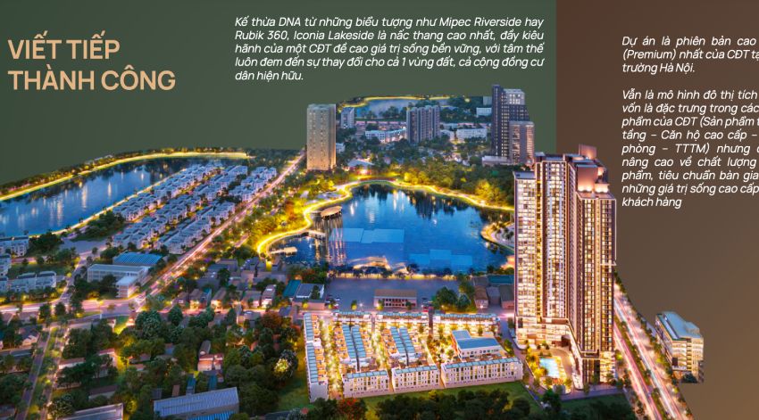 Chủ đầu tư Mipec viết tiếp câu chuyện với dự án Iconia Lakeside 54 Tố Hữu