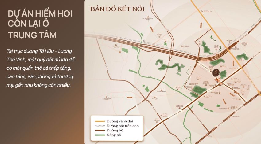 Vị trí Iconia Lakeside 54 Tố Hữu – Trung tâm phát triển khu Tây